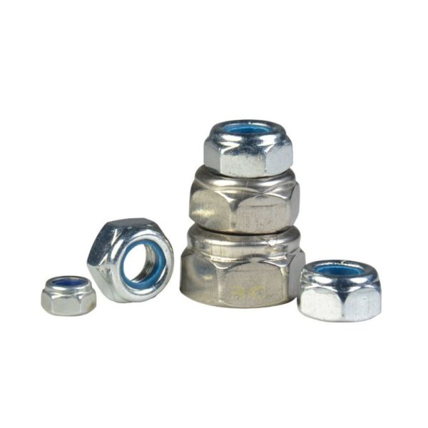 Nylon Lock Nut M2 M2.5 M3 M4 M5 304 Stainless Steel Hexagon  Locknut (2pcs/pack) SJLMN