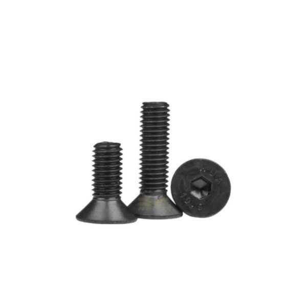 M2/2.5/3 x 5mm/6mm/8mm/10mm Hexagon Socket Countersunk Flat Head Carbon Steel Screw (2pcs/pkt) CSK-Screw