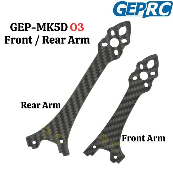 e89653533f44a3acc7885769535ccf4b.jpeg GEPRC GEP-MK5D O3 Replacement Part Front/Rear Arm (Optional) GEP-MK5D-Arm