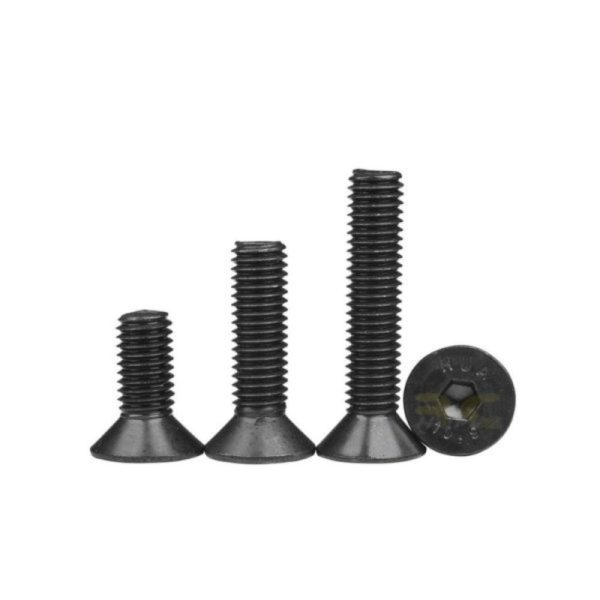 M2/2.5/3 x 5mm/6mm/8mm/10mm Hexagon Socket Countersunk Flat Head Carbon Steel Screw (2pcs/pkt) CSK-Screw