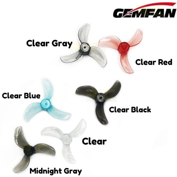 234dd58192d0098c5aa1095f18f29852.jpeg Gemfan 1208-3 31mm Single Hole 0.8mm/1.0mm/1.5mm Shaft Propeller (4 pairs/8pcs) Gem1208-3
