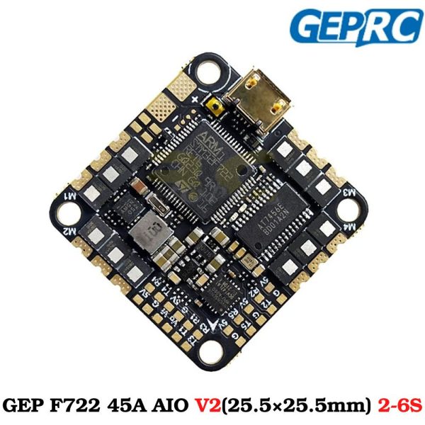 962409088d42f5082585242bf731e189.jpeg GEPRC GEP F722-45A F7 AIO V2 45A BL_S 2-6S 4in1 Brushless ESC (25.5×25.5) for Cinelog35 FPV Racing Drone GEP-F722-45