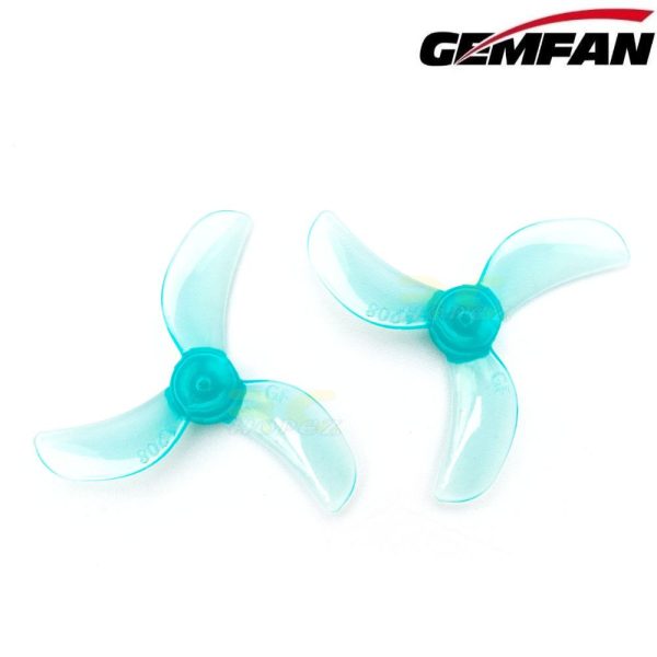 9cc04f813107aebe748ee39276e4934a.jpeg Gemfan 1208-3 31mm Single Hole 0.8mm/1.0mm/1.5mm Shaft Propeller (4 pairs/8pcs) Gem1208-3