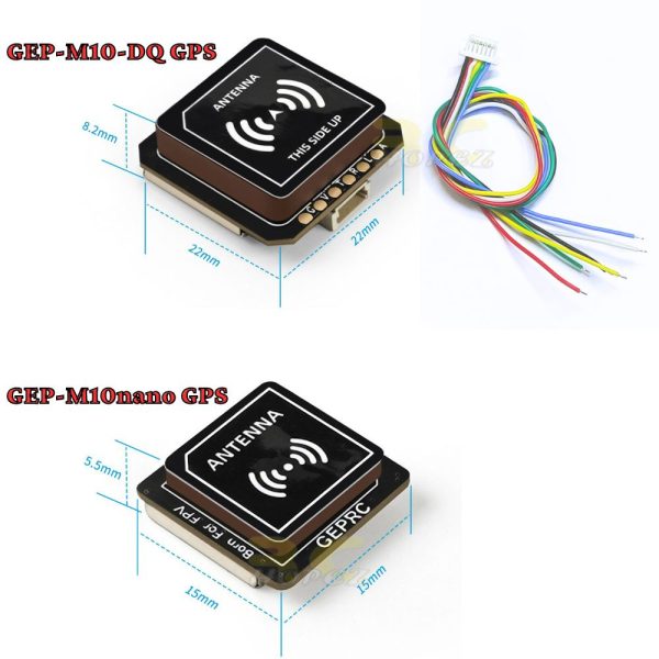 GEPRC GEP-M10 Series GPS Module GEP-M10nano 15x15mm /GEP-M10-DQ 22x22mm for RC Plane FPV Drone GEP-M10