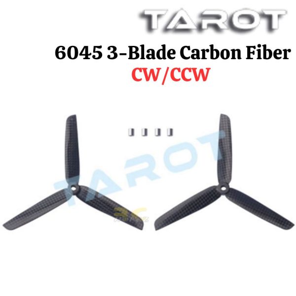 1f1fcd892ba24fd6bb273aff127baa89.jpeg Tarot 6045 3-Blade Carbon Fiber CW/CCW (1 Pair) TL300E9