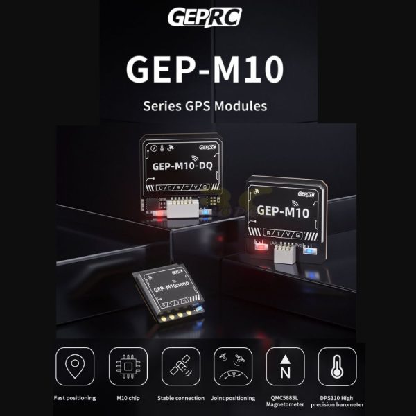 GEPRC GEP-M10 Series GPS Module GEP-M10nano 15x15mm /GEP-M10-DQ 22x22mm for RC Plane FPV Drone GEP-M10
