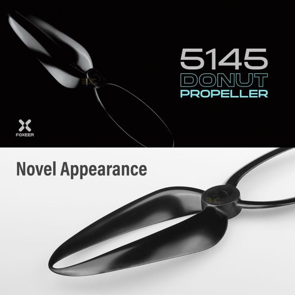 Foxeer DALPROP Donut 5145 5Inch 5mm Hole Toroidal Propeller for FPV Racing Freestyle Drone (2 pairs/4pcs) XJ5145
