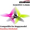 78b2fe087d6a44666f25d2a2da5c9f32.jpeg Gemfan Hurricane 2023 3-Blade Propeller 1.5mm 3 Holes (4 Pairs/8Pcs) Compatible Happymodel Bassline/Mobula8 Gem2023-1.5