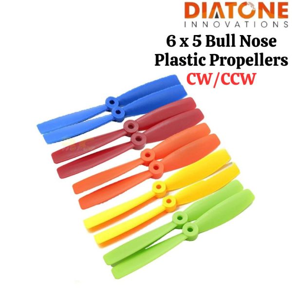 Diatone 6 x 5 Bull Nose Plastic Propellers CW/CCW (1 Pair) PTP6050