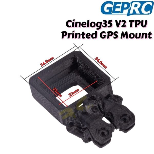 817ddd7a083a65153b69c815cbb425a8.jpeg GEPRC Cinelog35 GEP-CL35 V2 Frame Parts TPU GPS Mount CL35V2-GPS