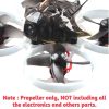 Happymodel Mobula7 40mm 4-Blade Propeller 1.0mm shaft (2cw 2ccw) 2 pairs XJ253N