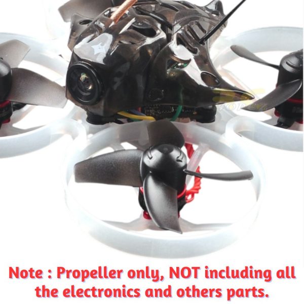 Happymodel Mobula7 40mm 4-Blade Propeller 1.0mm shaft (2cw 2ccw) 2 pairs XJ253N