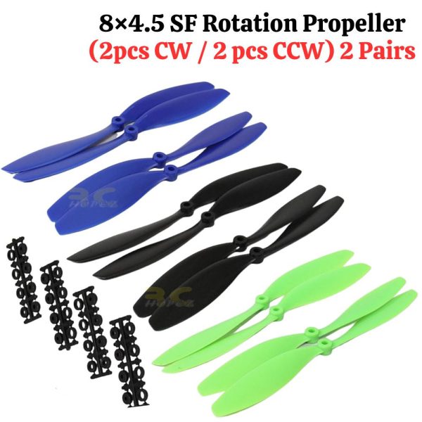 8×4.5 SF Rotation Propeller (2pcs CW / 2 pcs CCW) 2 Pairs SF8045