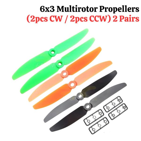 6x3 Multirotor Propellers (2pcs CW / 2pcs CCW) 2 Pairs UL2710