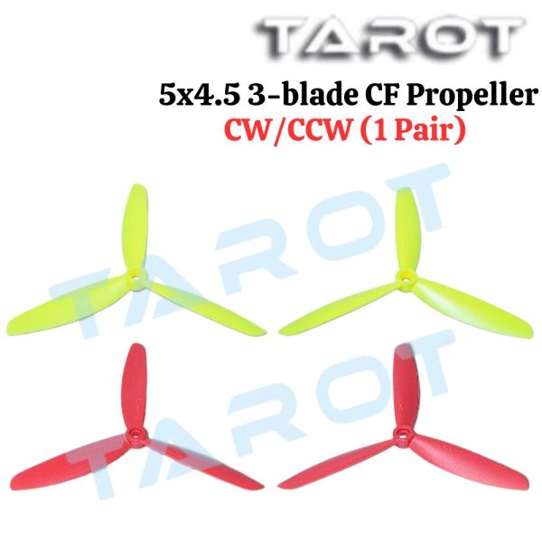 b958da1c5e7363261899356853b457ff.jpeg Tarot 5x4.5 3-blade CF Propeller CW/CCW (1 Pair) TL5045