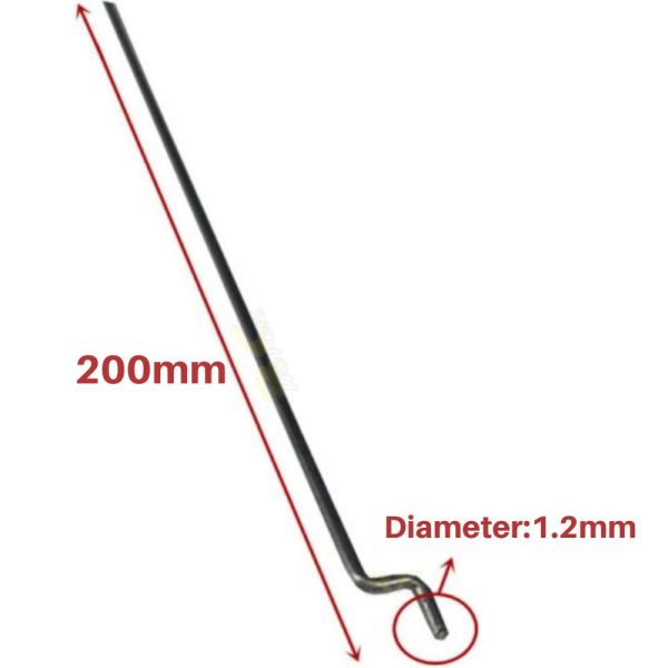 Steel Wire Push Rod 1.2 x 200mm (1pc) FP3025-SK
