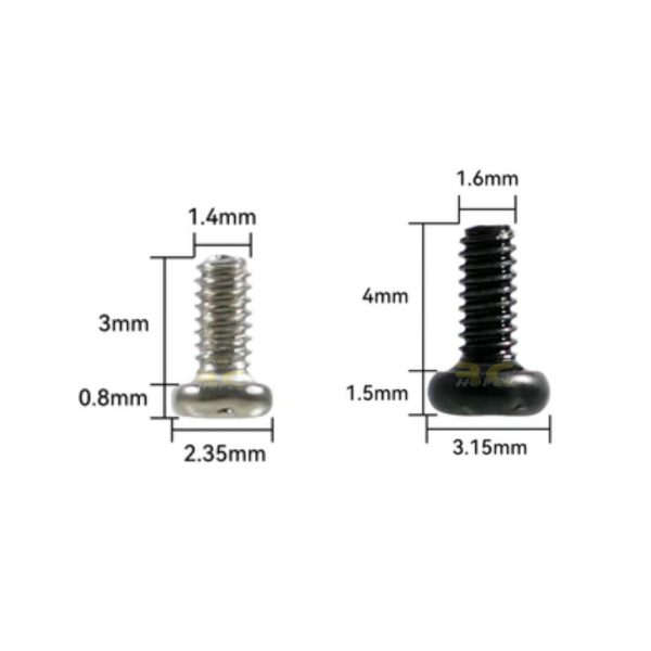 1be83cff0afa42956ea4c484ead73c27.jpeg BETAFPV M1.4x3mm / M1.6x4mm (Optional) Meteor Series Motor Fixing Screws Pack (40pcs/pack) BT-Screws