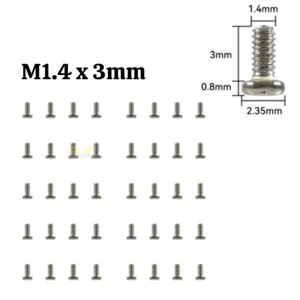 1fe4f683b1752762b7a7a7eb1323f32f.jpeg BETAFPV M1.4x3mm / M1.6x4mm (Optional) Meteor Series Motor Fixing Screws Pack (40pcs/pack) BT-Screws