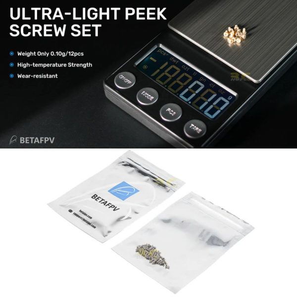 2a762a93cceb9d5a40d057919da5a7ce.jpeg BETAFPV M1.4x3mm / M1.6x4mm (Optional) Meteor Series Motor Fixing Screws Pack (40pcs/pack) BT-Screws