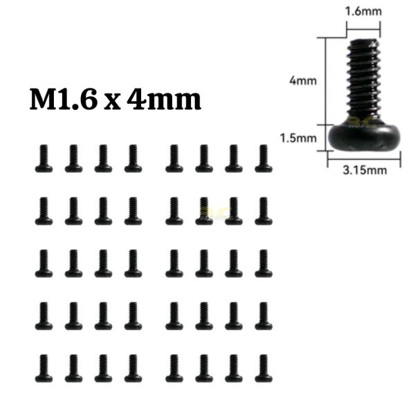 473f5ce3bc2b1289ceab4aa81f47099f.jpeg BETAFPV M1.4x3mm / M1.6x4mm (Optional) Meteor Series Motor Fixing Screws Pack (40pcs/pack) BT-Screws