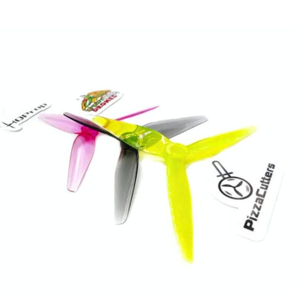 4ff948258ef793ec20c977a2e113404a.jpeg HQProp PizzaCutters 5037 5mm Hole (2CW+2CCW) 3-blade Propeller (2pair/4pcs) HQ5037