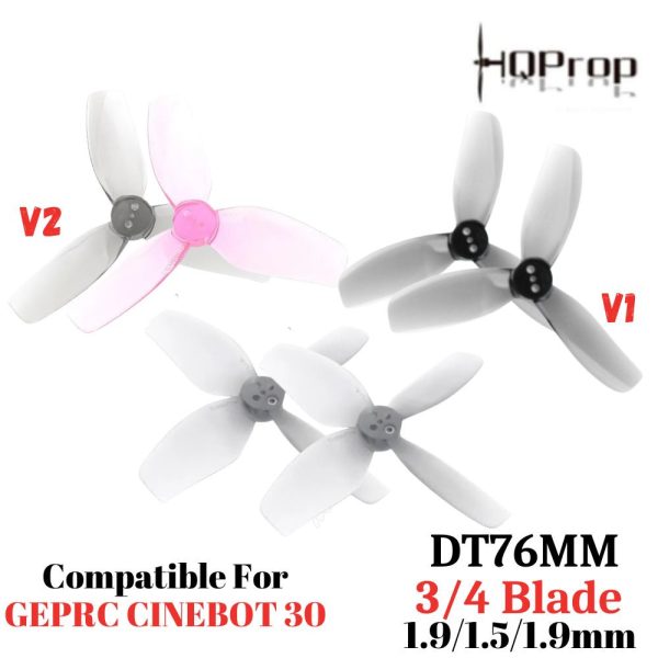 6936708a16af6262fb5ee1bfb9f9e062.jpeg HQProp DT76 V1/V2 3/4-Blade (Option) 1.9×1.5×1.9mm Hole Compatible For Cinebot30 (2CW+2CCW) Propeller(2pair/4pcs)HQDT76N