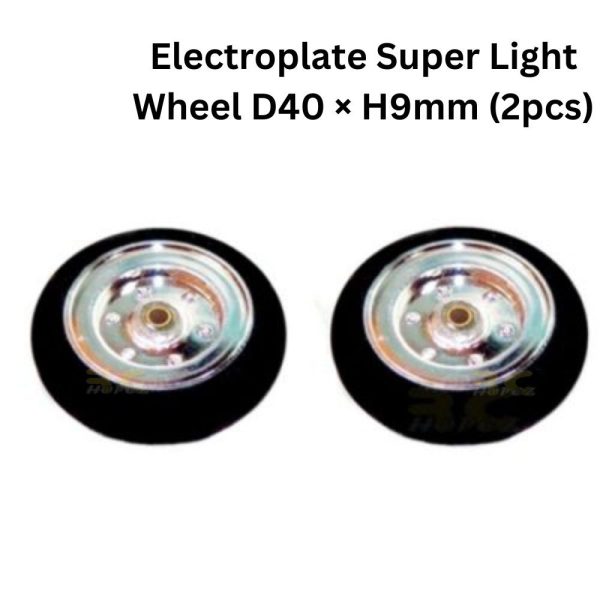 Electroplate Super Light Wheel D40 × H9mm (2pcs) 63103