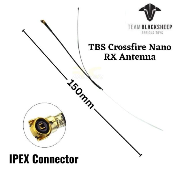 TBS Team BlackSheep CrossFire Micro Receiver Antenna u.FL/IPEX Connector T-Antenna