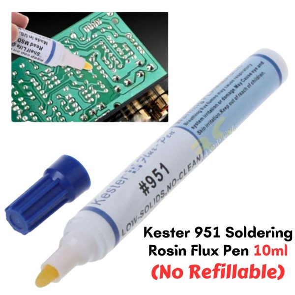 951 Kester YORK Portable Rosin Flux Pen for Automotive Computer Telecom for Through Hole Solder Joint Rework BG-951N