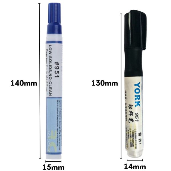 951 Kester YORK Portable Rosin Flux Pen for Automotive Computer Telecom for Through Hole Solder Joint Rework BG-951N