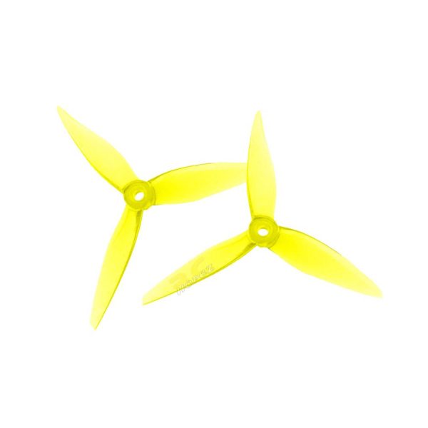 HQProp R36 5.1X3.6X3 Blue/Light Grey/Yellow (Optional) 5mm Hole 3-Blades propeller (2pairs/4pcs) HQR36