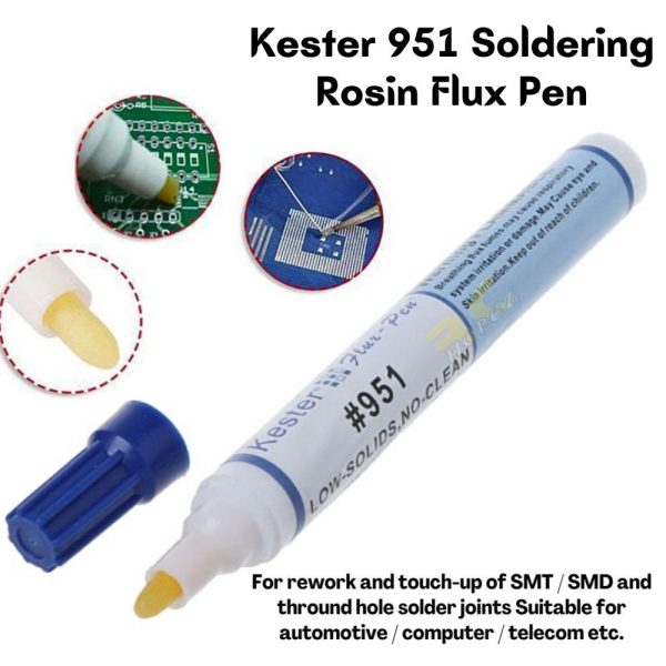951 Kester YORK Portable Rosin Flux Pen for Automotive Computer Telecom for Through Hole Solder Joint Rework BG-951N