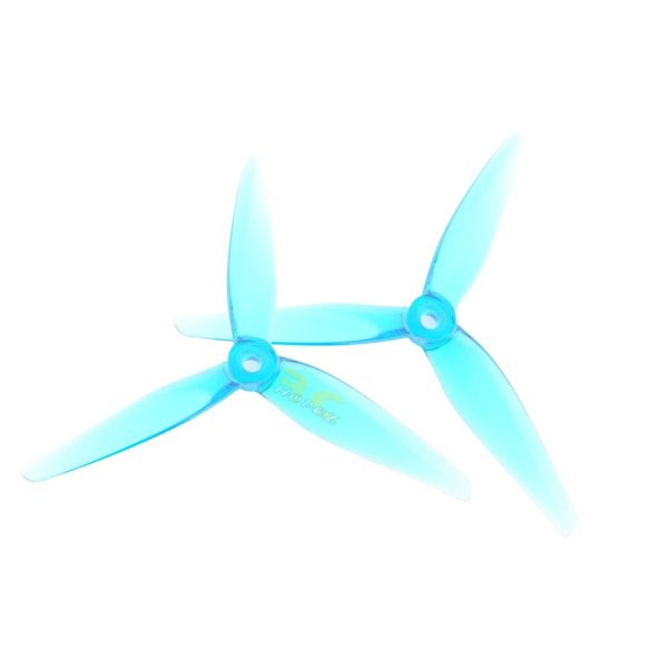 dc4b8158524735a2485668a7a66b690b.jpeg HQProp R37 5.1X3.7X3 Light Grey/Blue/Pink (Optional) 5mm Hole 3-Blades propeller (2pairs/4pcs) HQR37
