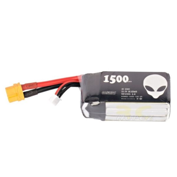 11fa9f62f620d4ab7e005fc4418a6e97.jpeg Alienmodel 3S 11.1V 1500mAh 130C Lipo Battery with XT60 Plug AL1500/130-3S