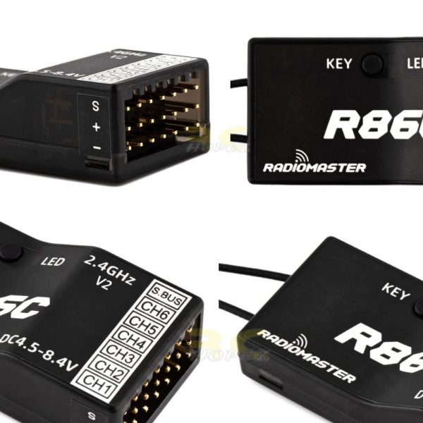 24b60690602797f4957c88bc01a04e10.jpeg RadioMaster R86C V2 6ch Frsky D8/D16 and Futaba SFHSS Compatible PWM / Sbus Receiver for RC Drone TX-R86C V2