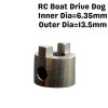 RC Boat Drive Dog Inner Dia=6.35mm Outer Dia=13.5mm 518B40
