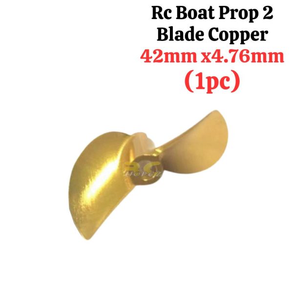Rc Boat Prop 2 Blade Copper 42mm x4.76mm (1pc) CL-08A