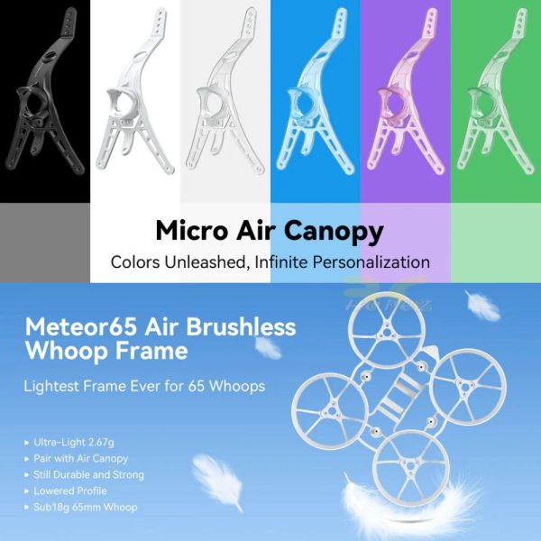 6d32619d21d8658cf3baff93cf6d397a.jpeg BetaFPV Micro Air Canopy For Air65 Air75 Meteor65 Meteor75 Whoop 25°-50° Adjustable For Analog & HD Camera BT-Micro Air
