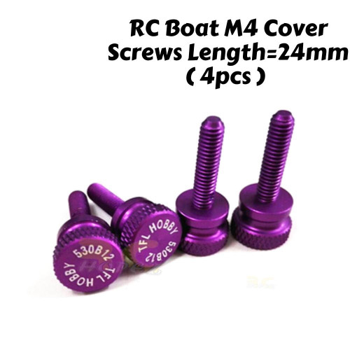 4 Pcs RC Boat M4 Cover Screws Length=24mm 530B12