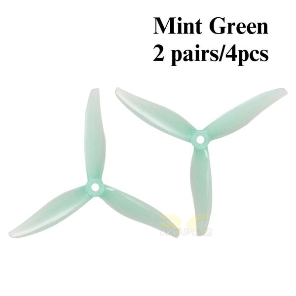 Gemfan Hurricane 51366-3 MCK ReV3 5Inch 5mm Hole 3-blade Propeller (2 pairs/4pcs) Gem51366-V3