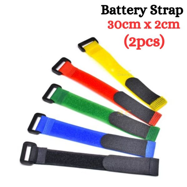 2c7ba8ce25215303550c6edcf8e2b668.jpeg 2pcs 30cm x 2cm Battery Strap F099N