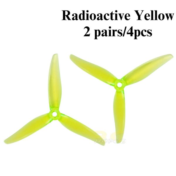 Gemfan Hurricane 51366-3 MCK ReV3 5Inch 5mm Hole 3-blade Propeller (2 pairs/4pcs) Gem51366-V3