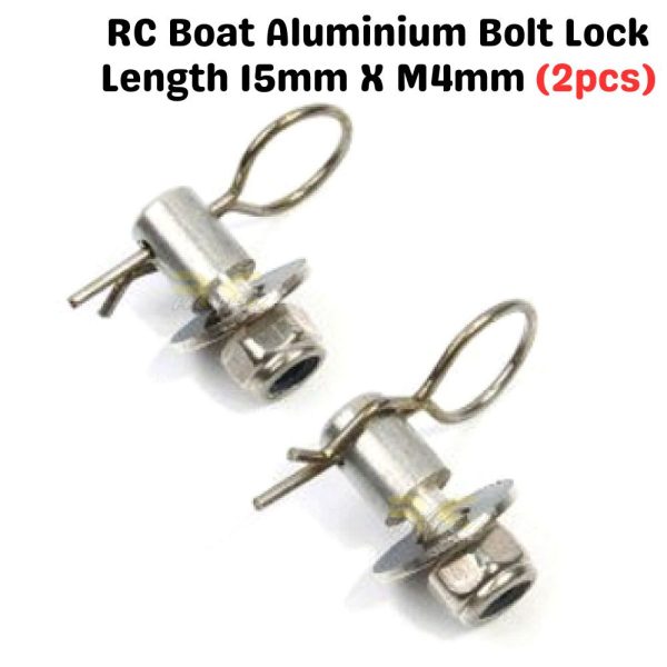 RC Boat Aluminium Bolt Lock Length 15mm X M4mm (2pcs) 530B20