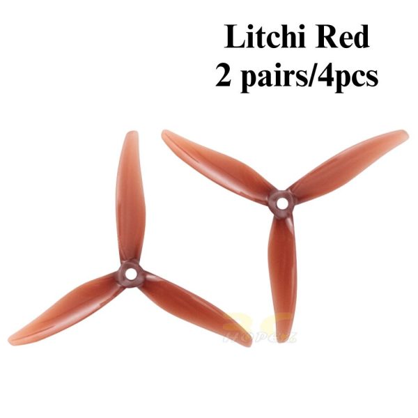 Gemfan Hurricane 51366-3 MCK ReV3 5Inch 5mm Hole 3-blade Propeller (2 pairs/4pcs) Gem51366-V3