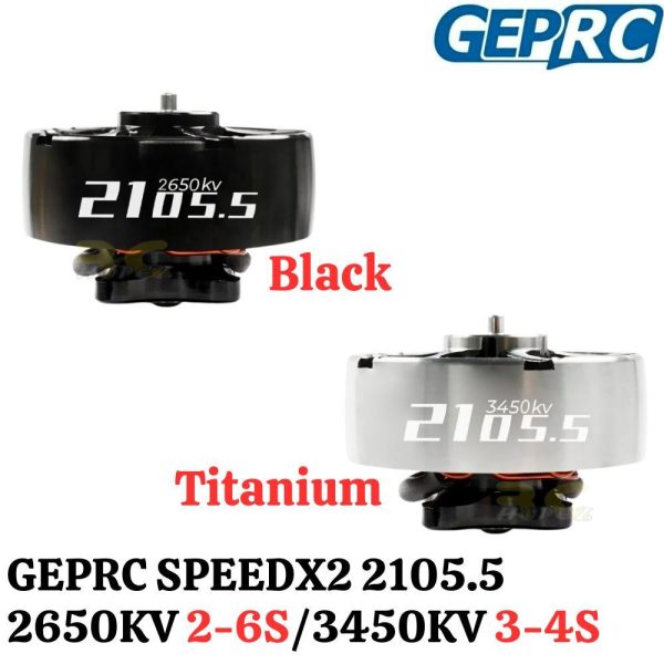 b02536234a51aad7b1a8cf1b3539d509.jpeg GEPRC SPEEDX2 2105.5 2650KV 2-6S / 3450KV 3-4S 1.5mm Shaft Brushless Motor for Cinelog35 RC Drone GR2105.5-2634