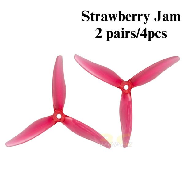 Gemfan Hurricane 51366-3 MCK ReV3 5Inch 5mm Hole 3-blade Propeller (2 pairs/4pcs) Gem51366-V3