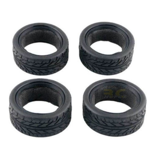 4 Pcs RC Racing Speed Soft Rubber Tires Fit for HSP HPI 1:10 On-Road Car Tire-005-b