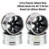 13b0f10df11e35f21d71350331fb2556.jpeg 4 Pcs Plastic Wheel Rim Offset 6mm For RC 1:10 On-Road Car (Black) Hub-019-d