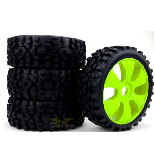 1c95e4ac2293aa594c45f0a633656c32.jpeg 4PCS Tires & Wheel Rim For HSP 1: 8 Off-Road Buggy RC Car 17mm Hub GF-18914