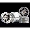 4pcs Plastic Wheel Rim Offset 6mm For RC 1:10 On-Road Car (Silver) HUB-010-f